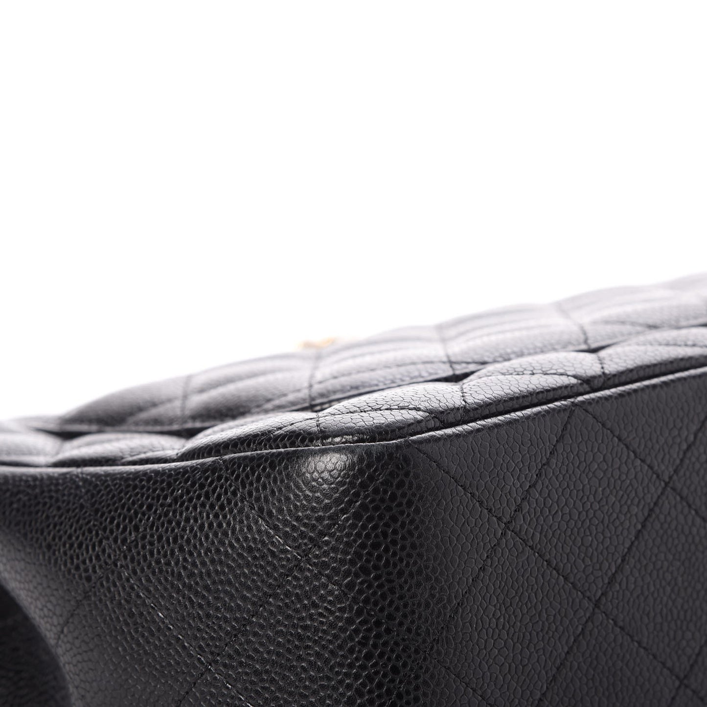 Caviar Quilted Jumbo Single Flap Black