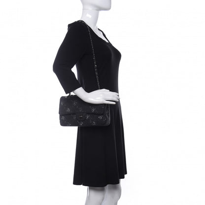 Chanel Denim Medium Double Flap Black 2 of 11