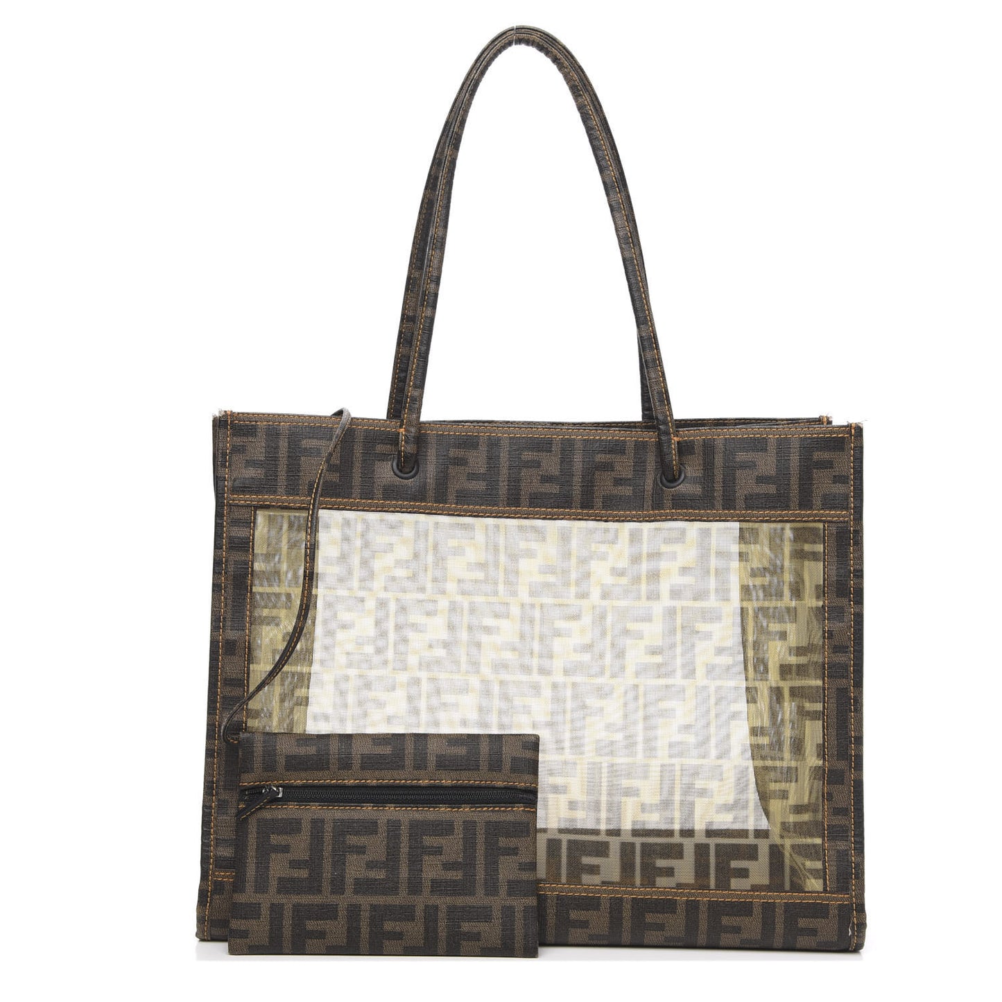 Mesh Glazed Fabric FF 1974 Tote Tobacco