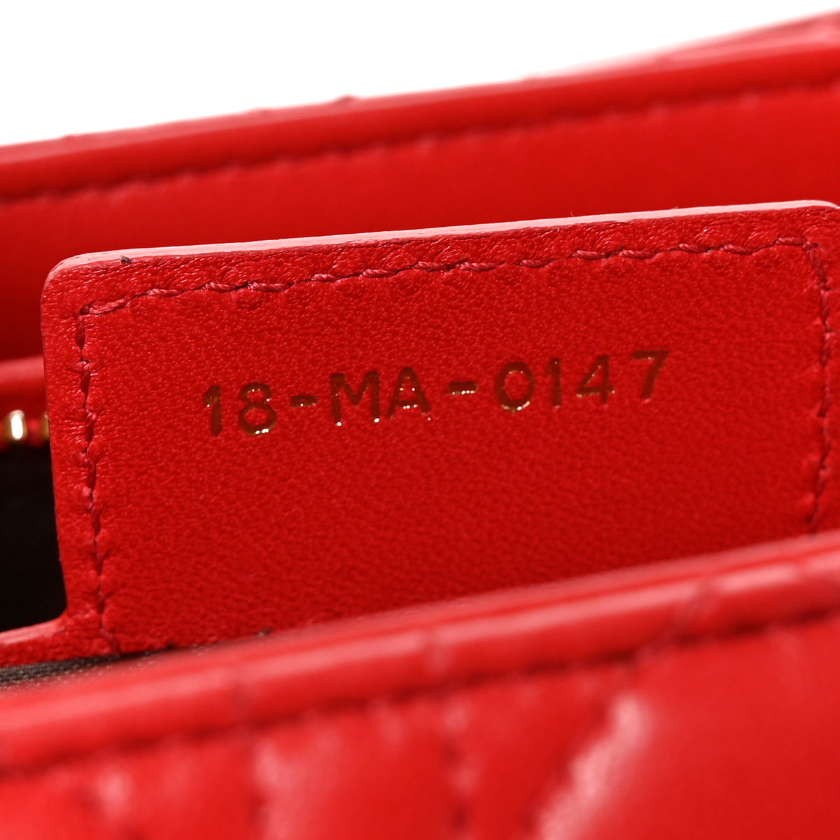 Christian Dior Lambskin Cannage Medium Lady Dior Red 6 of 9