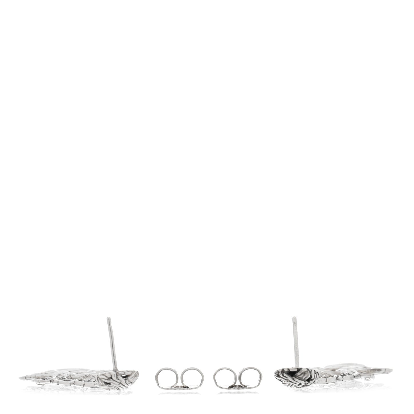 Sterling Silver Classic Chain Braided Saddle Drop Earrings