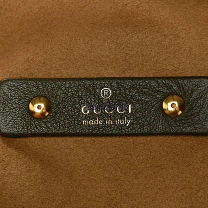 Gucci Grained Calfskin Softbit Maxi Shoulder Bag Forest Green 7 of 11