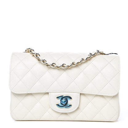 Chanel Caviar Quilted Mini Rectangular Flap White 1 of 10