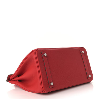Hermes Togo Birkin 30 Rouge Casaque 3 of 10
