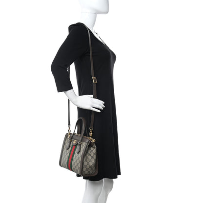 Gucci GG Supreme Monogram Small Ophidia Tote Bag Brown 2 of 10