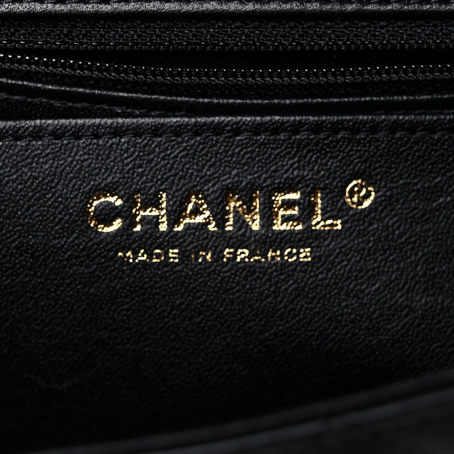 Lambskin Quilted Mini Rectangular Flap Black