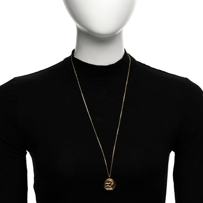 Van Cleef & Arpels 18K Yellow Gold Zodiac Capricorn Pendant Necklace 2 of 5