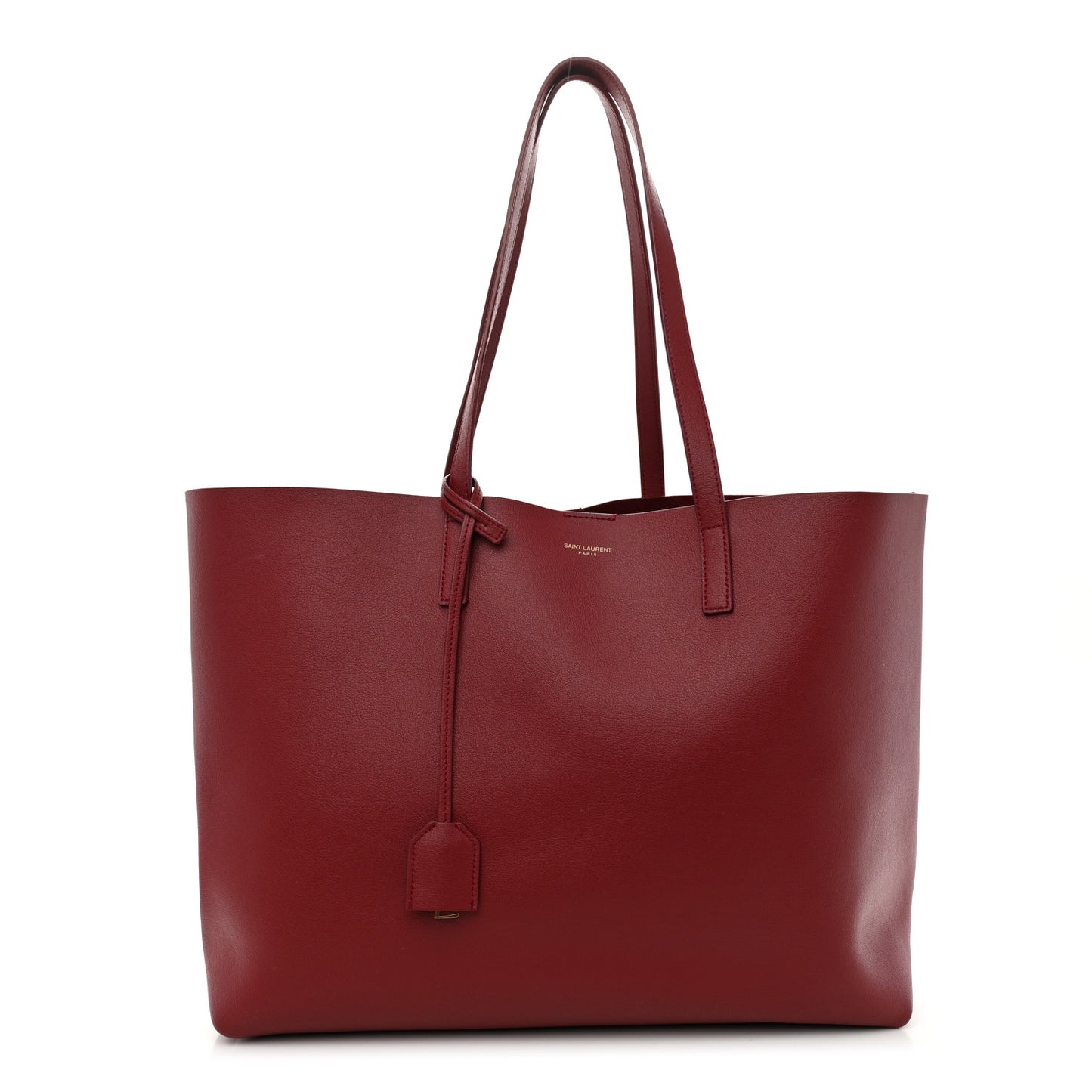 Calfskin Large Shopping Tote Opyum Red