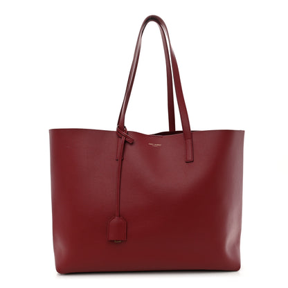 Saint Laurent Calfskin Large Shopping Tote Opyum Red 1 of 12