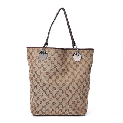 Gucci Monogram Large Eclipse Tote Brown 1 of 12