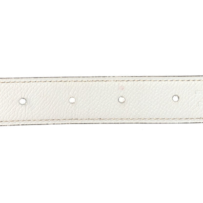 Hermes Epsom Swift 24mm Mini H Belt 75 30 White Etoupe 3 of 6