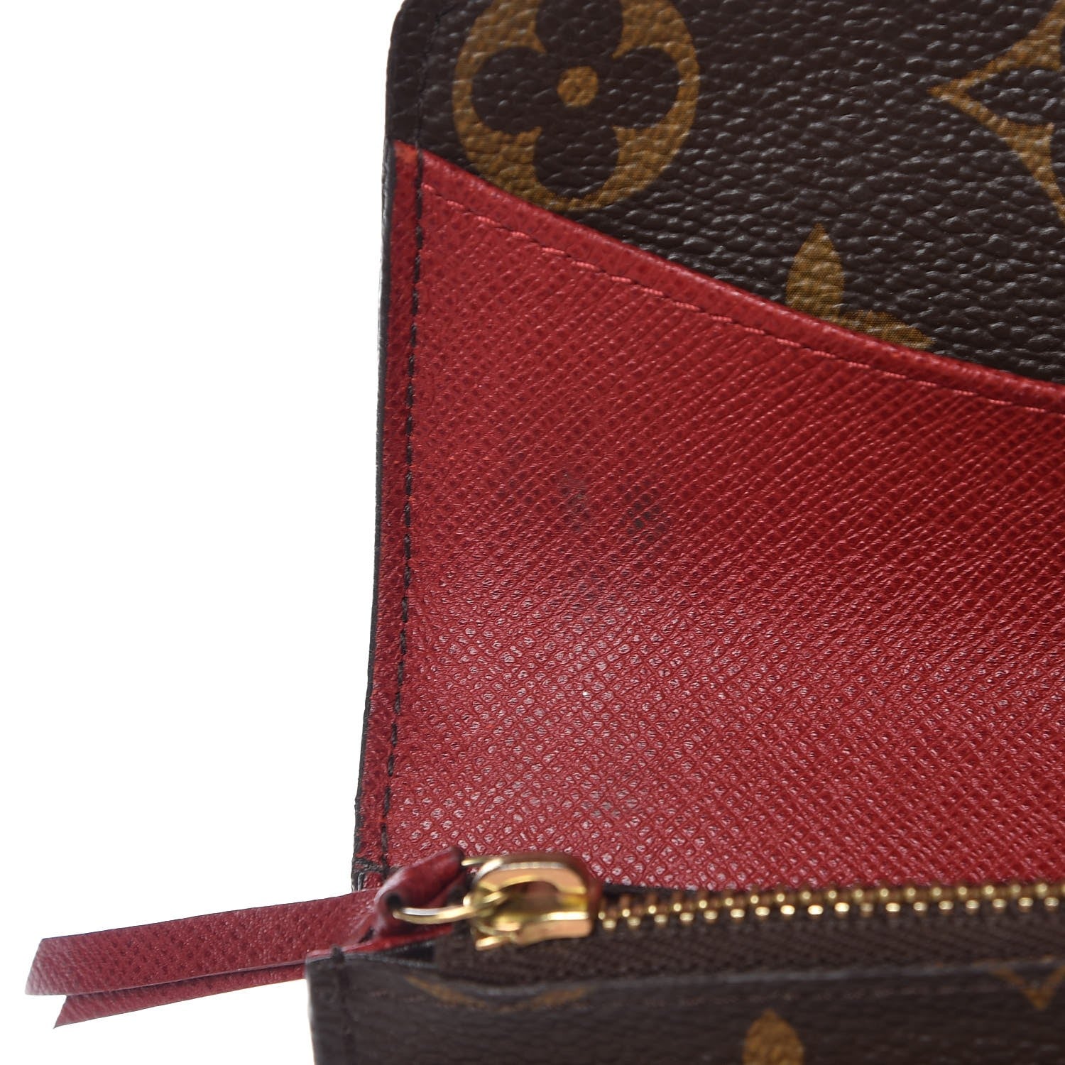 Louis Vuitton Monogram Emilie Wallet Red 8 of 13