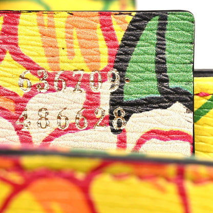 Gucci X KEN SCOTT Textured Calfskin Pomponica Print Small Jackie 1961 Hobo Multicolor Fuxia Pompon 7 of 10