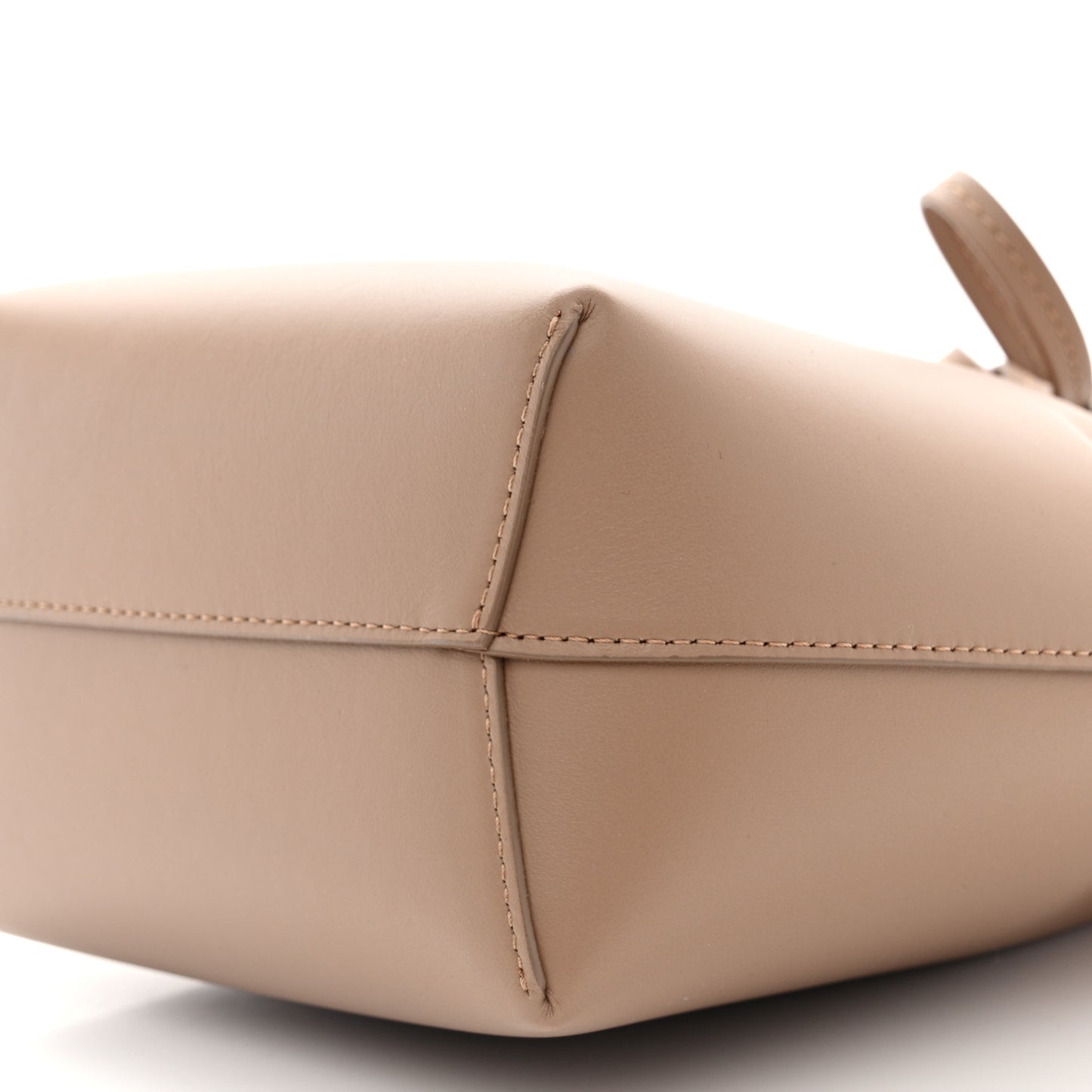 Calfskin Mini Mini Bucket Bag Biscotto