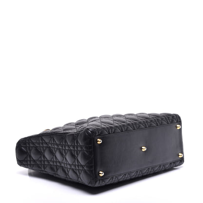 Christian Dior Lambskin Cannage Large Lady Dior Black 5 of 11