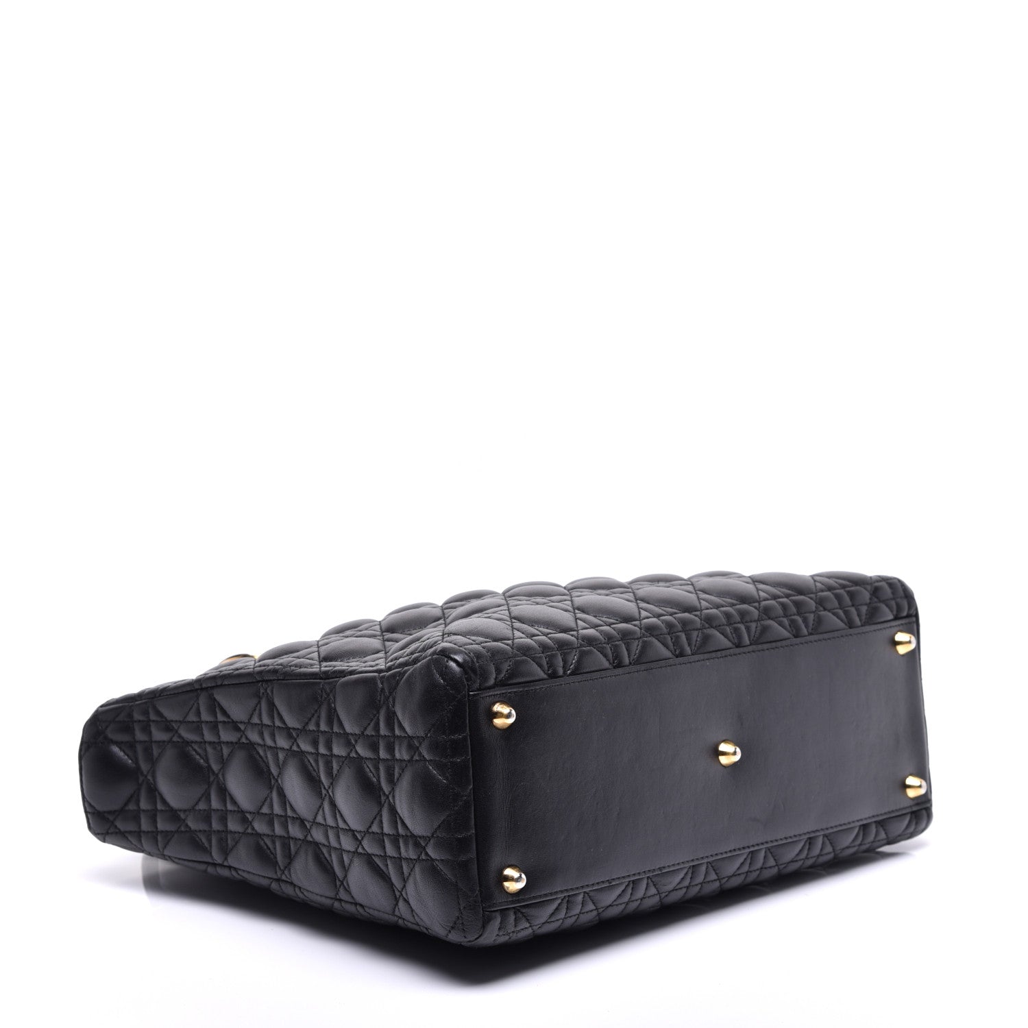Christian Dior Lambskin Cannage Large Lady Dior Black 5 of 11