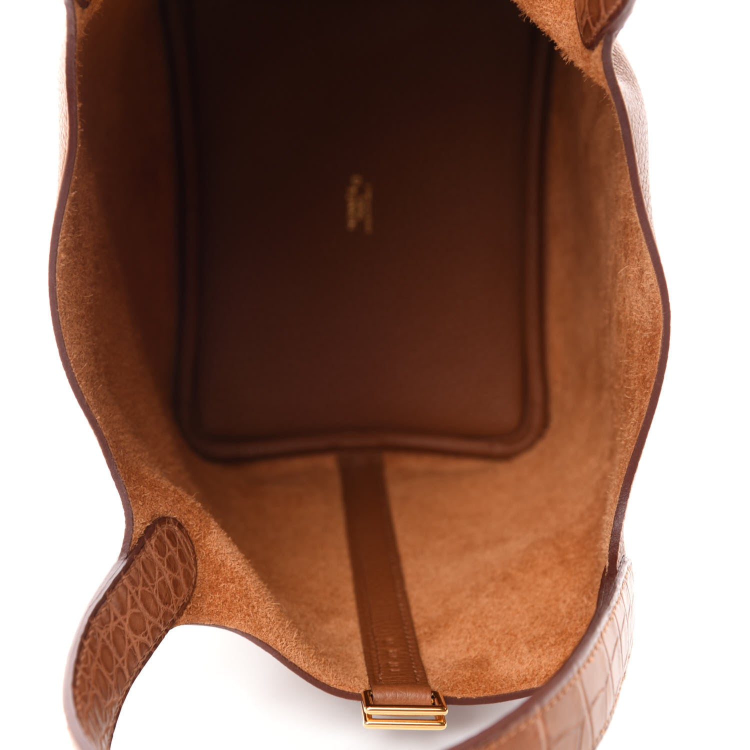 Hermes Taurillon Clemence Matte Alligator Picotin Lock Touch 18 PM Gold 5 of 11