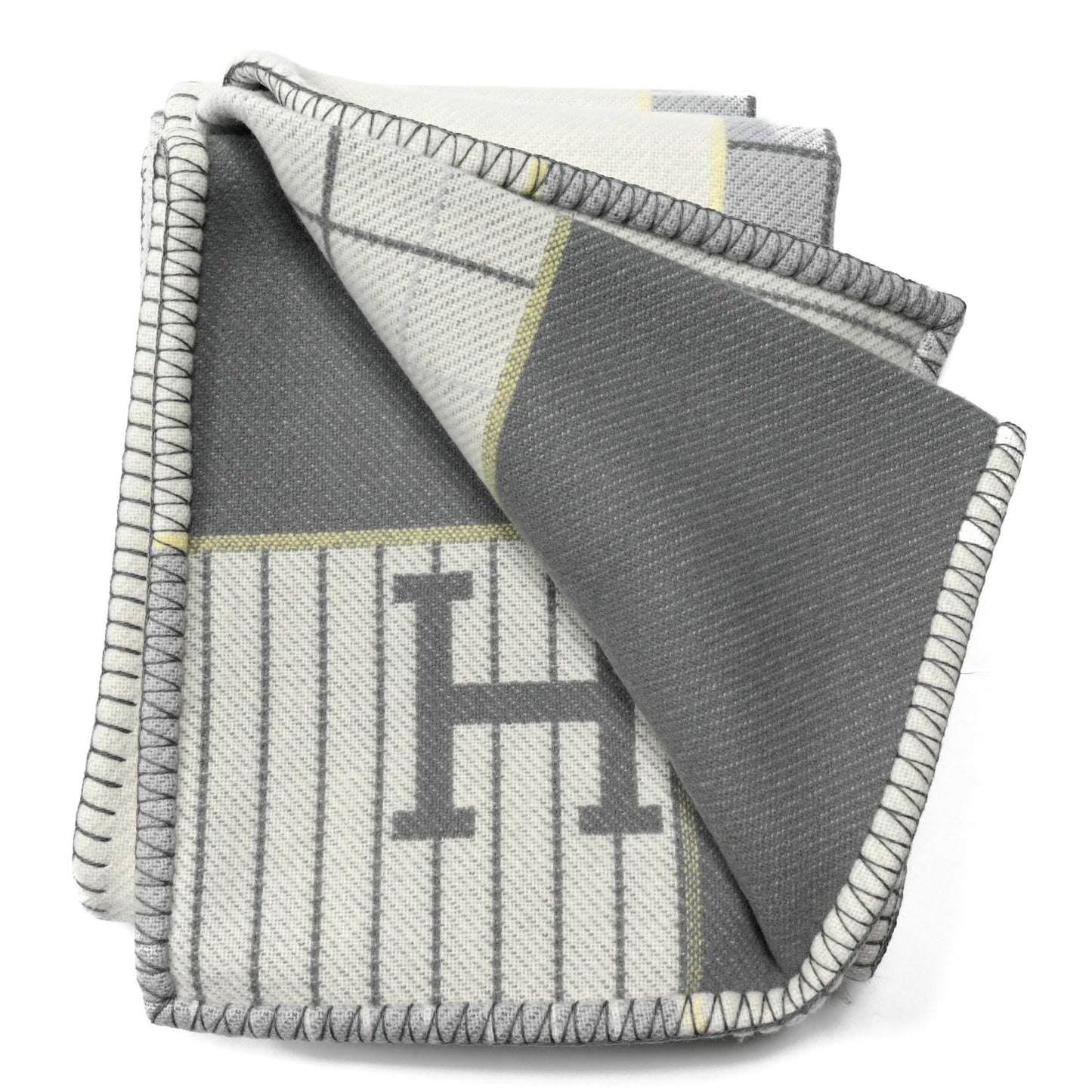 Wool Cashmere Avalon Cabriole Blanket Gris Perle
