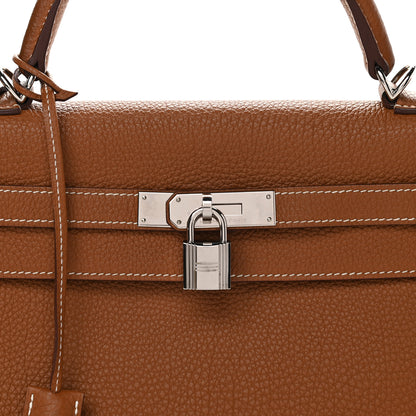 Hermes Togo Kelly Retourne 32 Gold 8 of 10