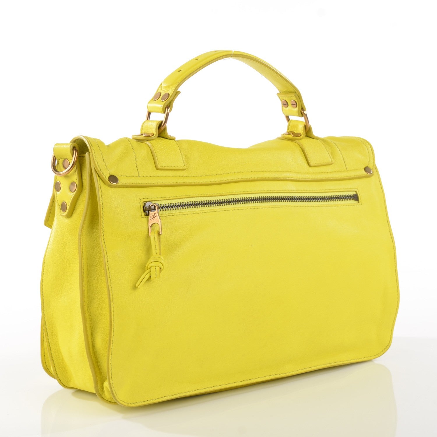 Proenza Schouler Lambskin PS1 Medium Satchel Sunshine 7 of 13