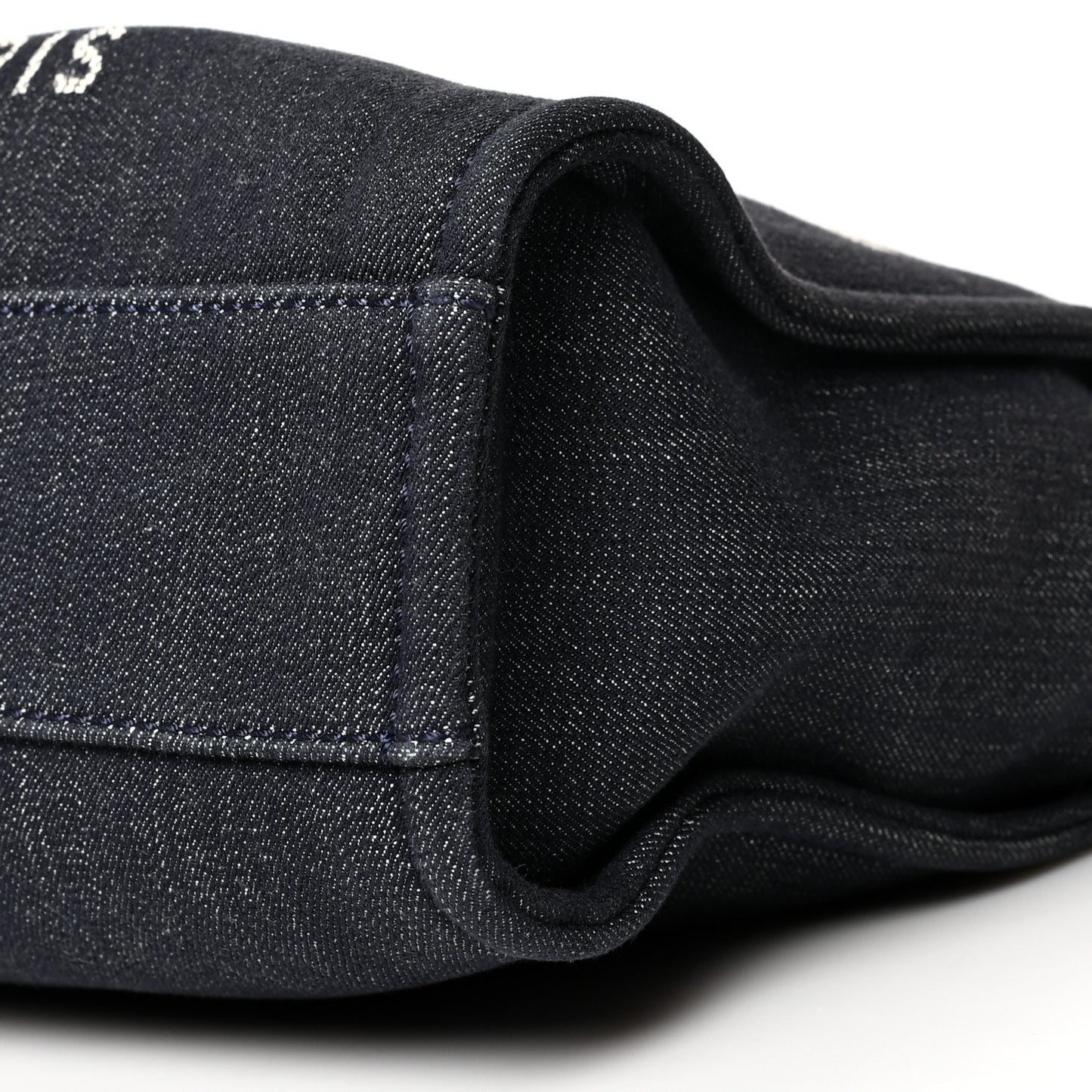 Denim Mini Deauville Tote Dark Blue