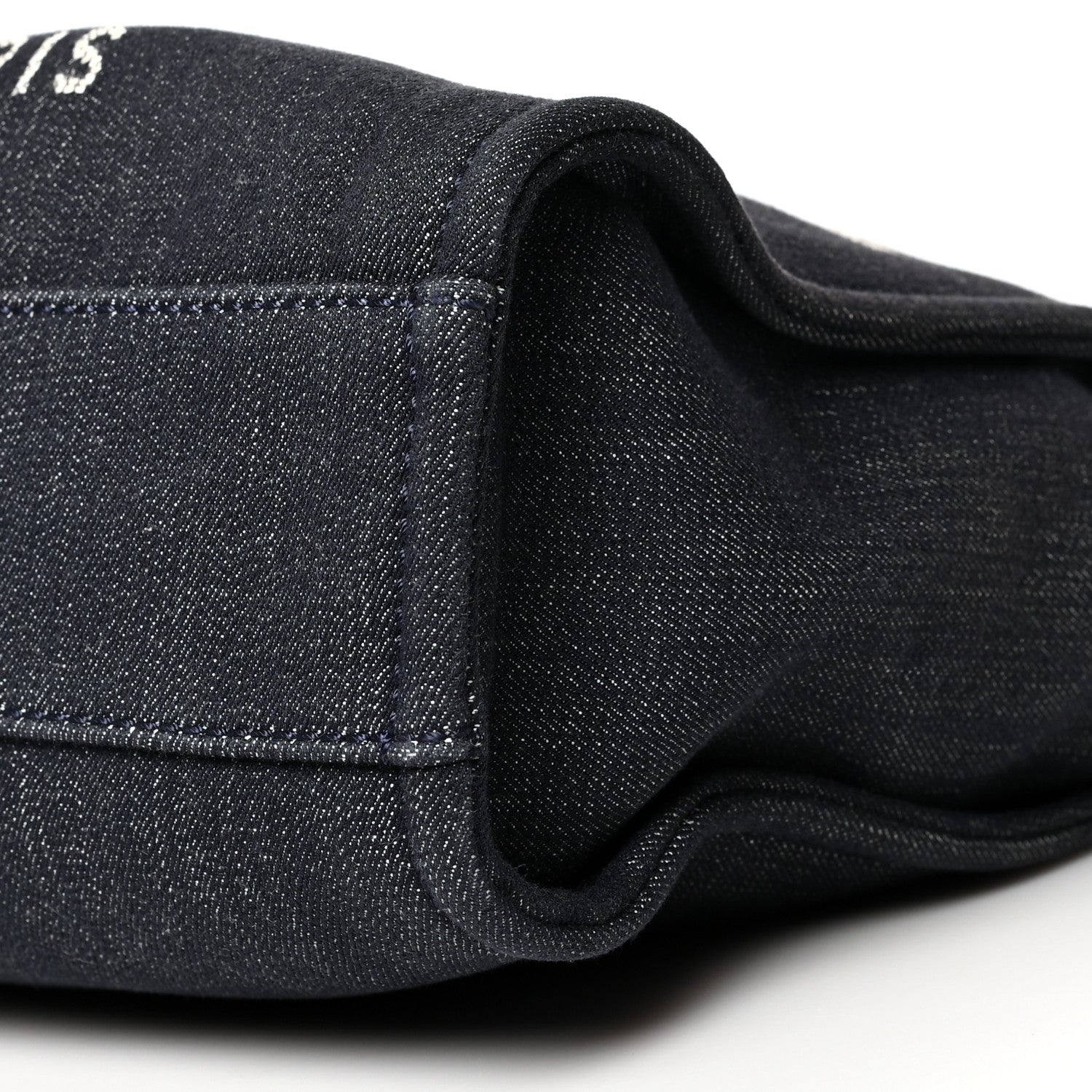 Chanel Denim Mini Deauville Tote Dark Blue 9 of 11