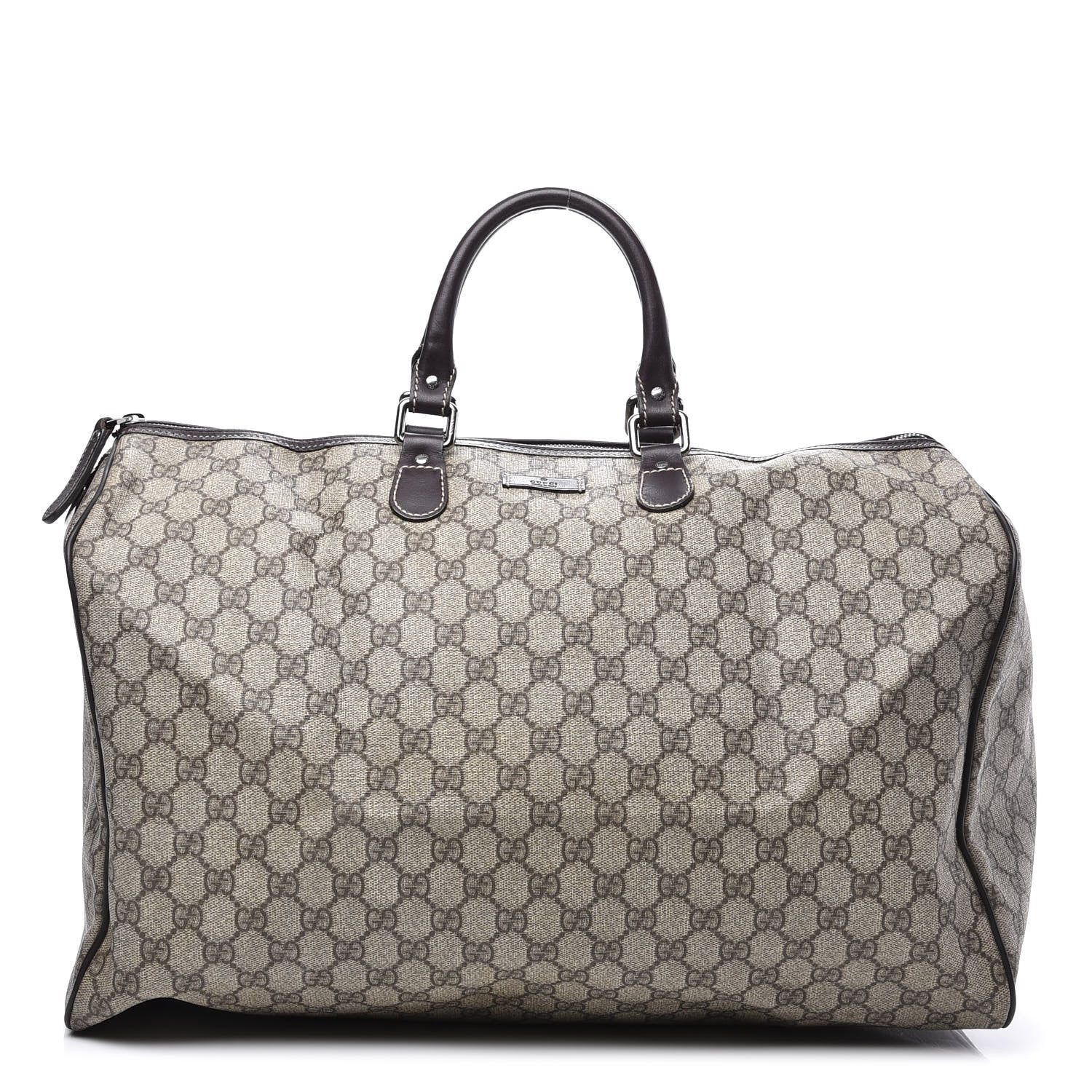 Gucci GG Plus Monogram Large Duffle Bag Dark Brown 1 of 12