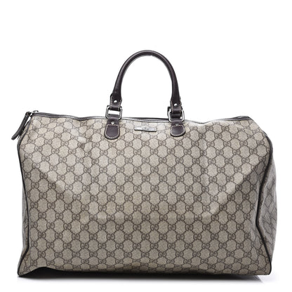 Gucci GG Plus Monogram Large Duffle Bag Dark Brown 1 of 12