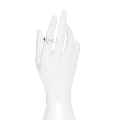 Louis Vuitton 18K White Gold Empreinte LV Ring 53 6.25 2 of 6