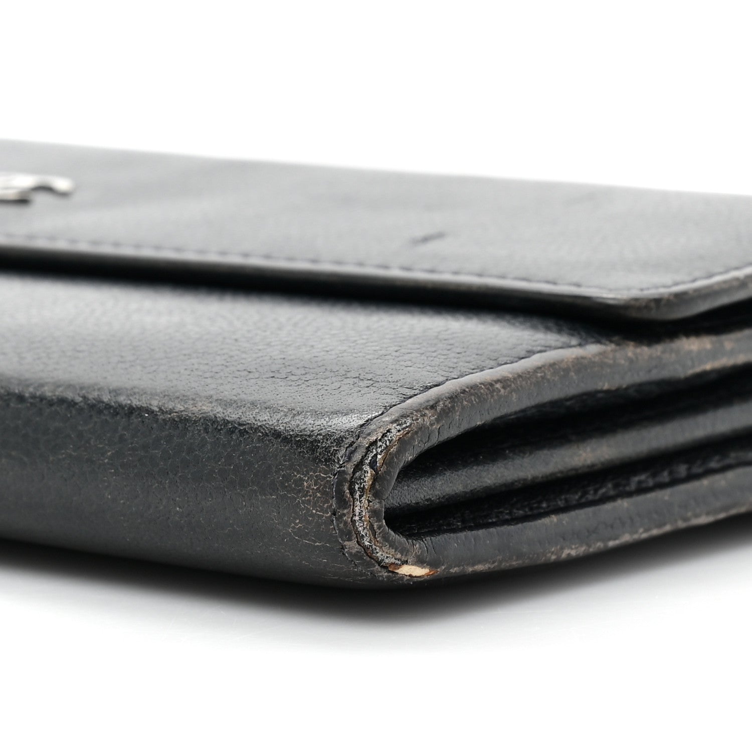 Chanel Caviar Sevruga Long Flap Wallet Navy 12 of 18