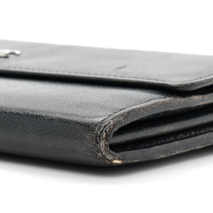 Chanel Caviar Sevruga Long Flap Wallet Navy 12 of 18