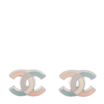Chanel Enamel CC Clip On Earrings Multicolor 1 of 4