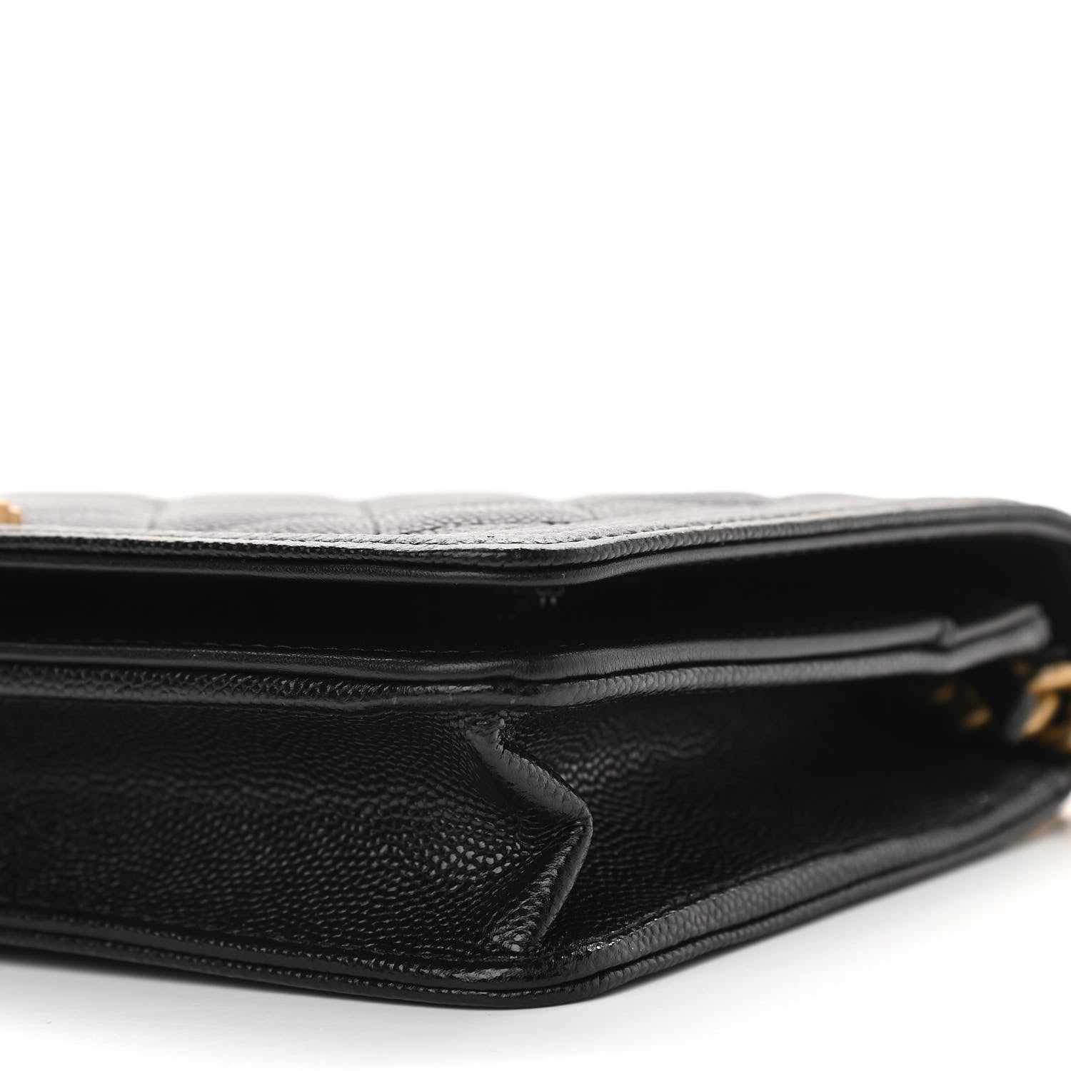 Chanel Caviar Quilted Boy Wallet On Chain WOC Black 11 of 15
