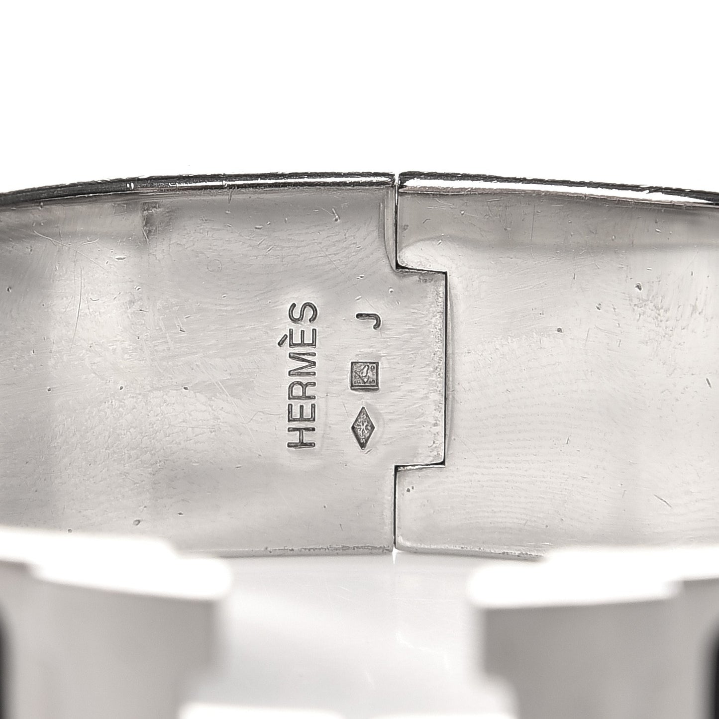 Enamel Wide Clic Clac H Bracelet PM Black