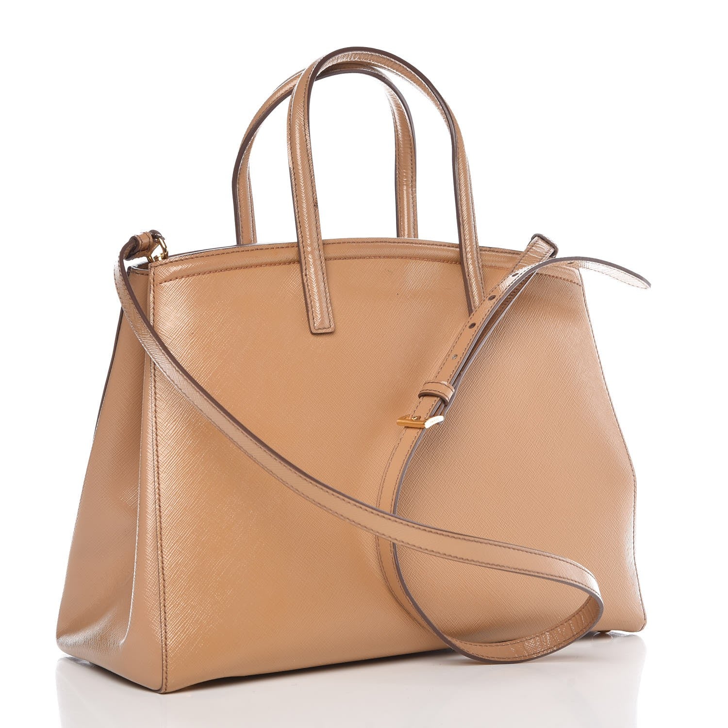 Prada Saffiano Vernice Shopping Tote Cammeo 4 of 11
