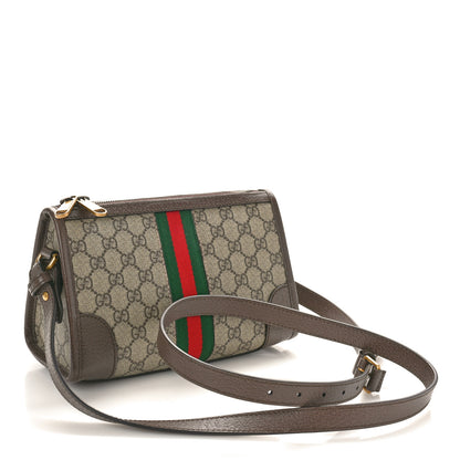 Gucci GG Supreme Monogram Web Small Ophidia Messenger Bag Beige Ebony New Acero 2 of 10