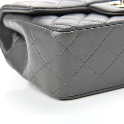 Chanel Lambskin Quilted Mini Rectangular Flap Grey 8 of 10