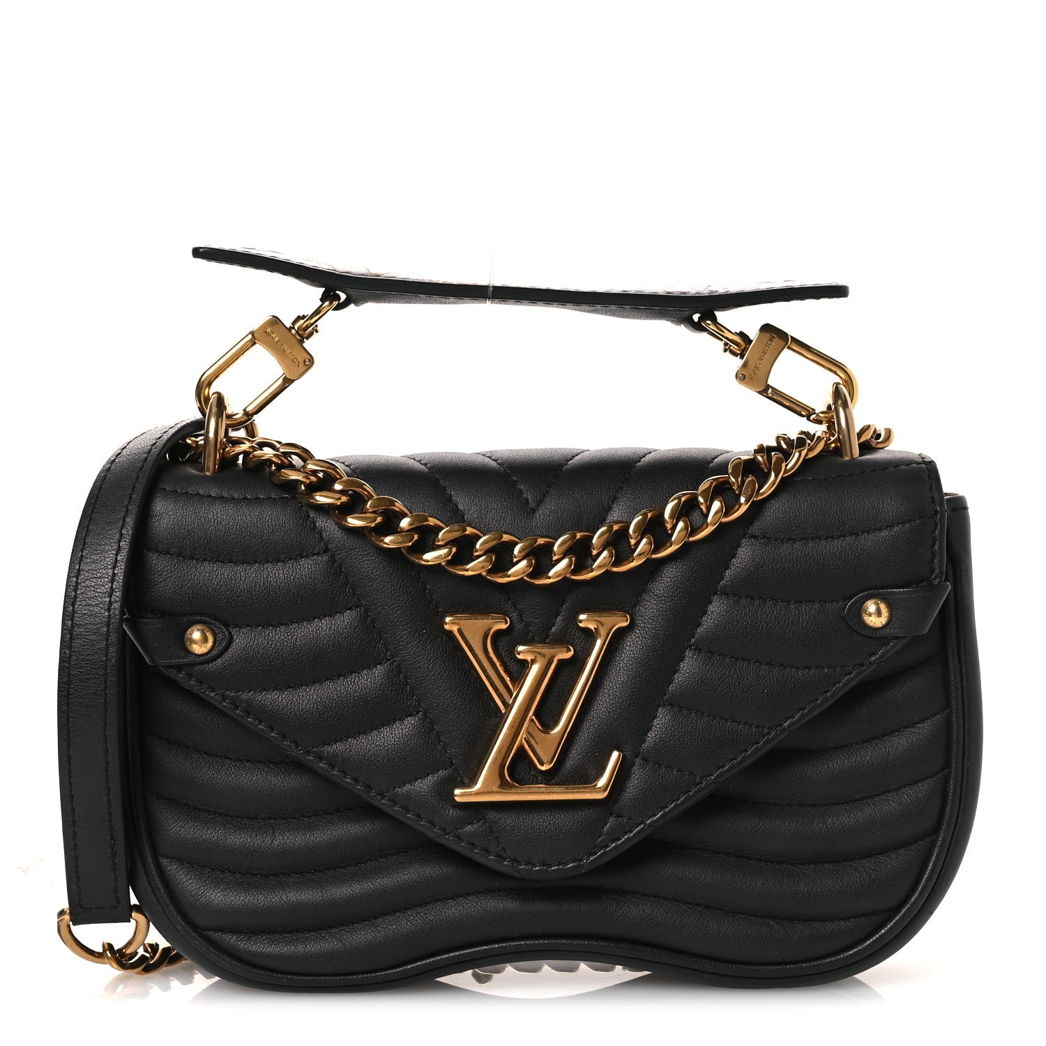 Louis Vuitton Calfskin New Wave Chain PM Black 1 of 12