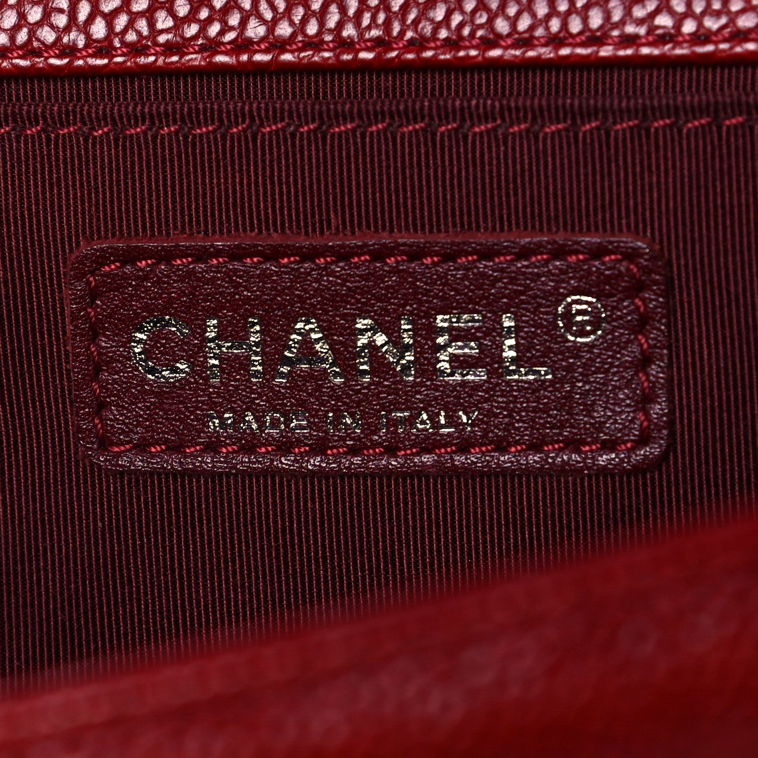 Chanel Caviar Quilted Medium Boy Flap Red 7 of 8