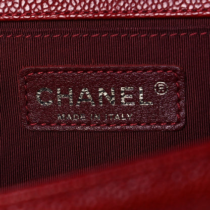 Chanel Caviar Quilted Medium Boy Flap Red 7 of 8