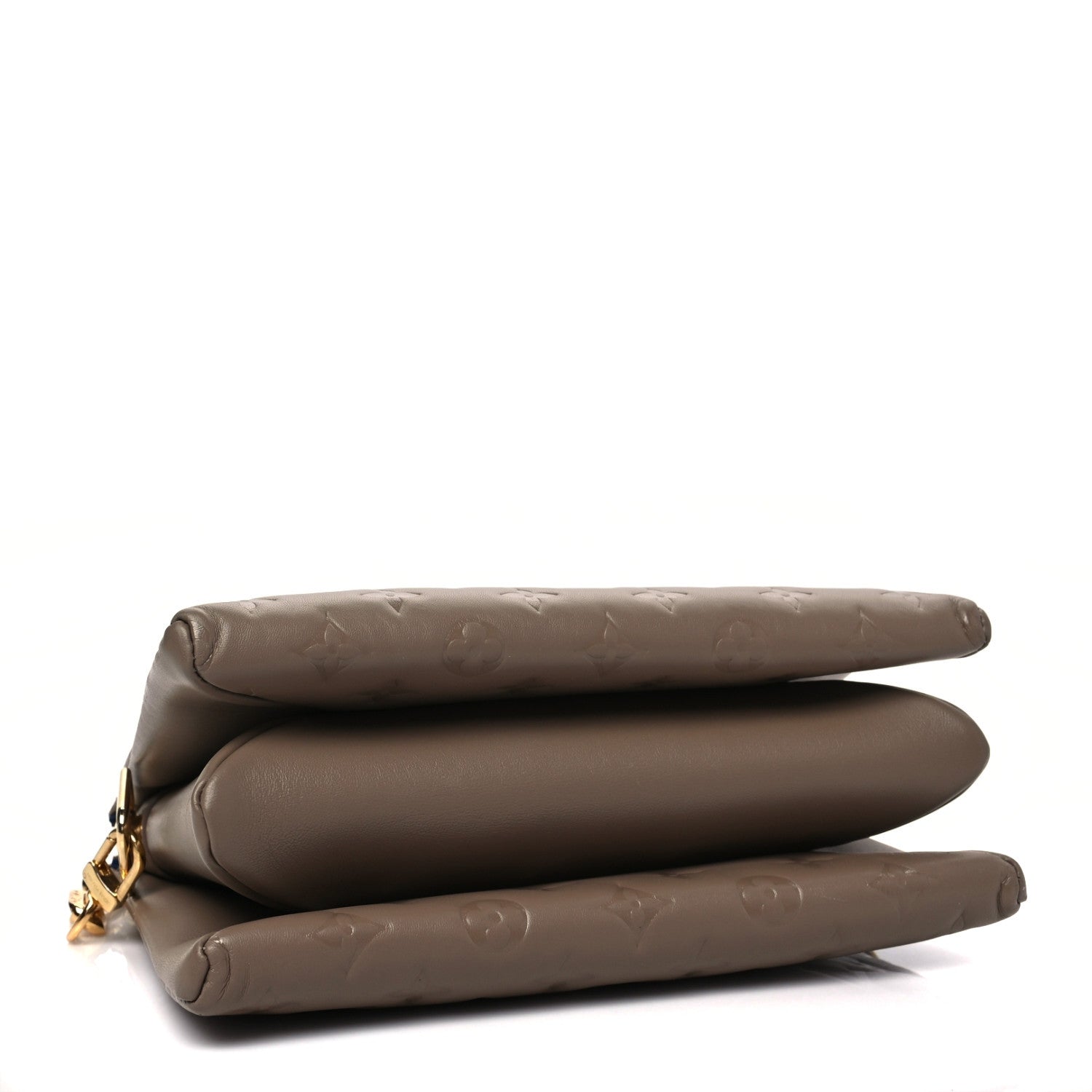 Louis Vuitton Lambskin Embossed Monogram Coussin PM Taupe 4 of 7