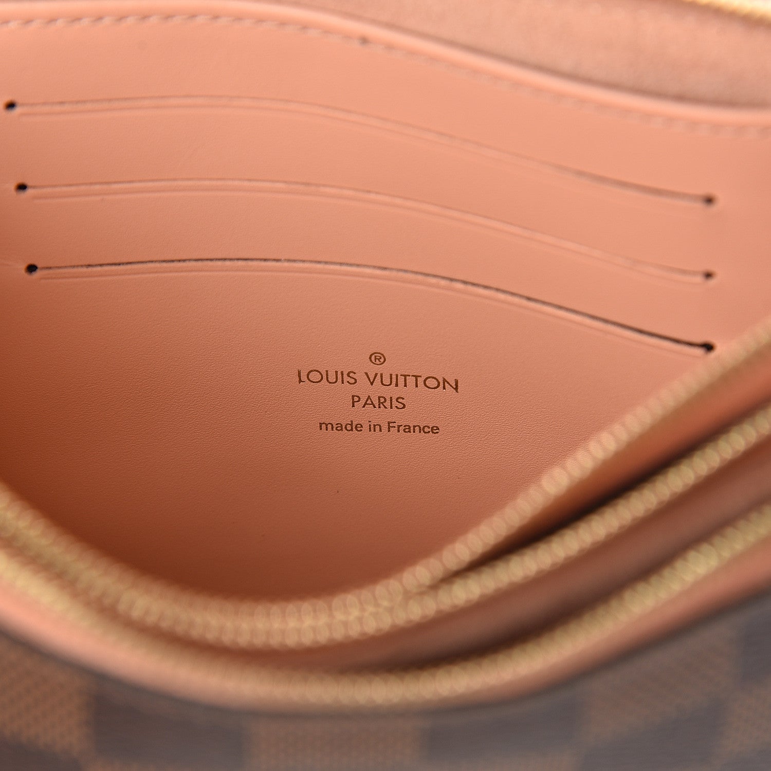 Louis Vuitton Damier Ebene Double Zip Pochette 5 of 9