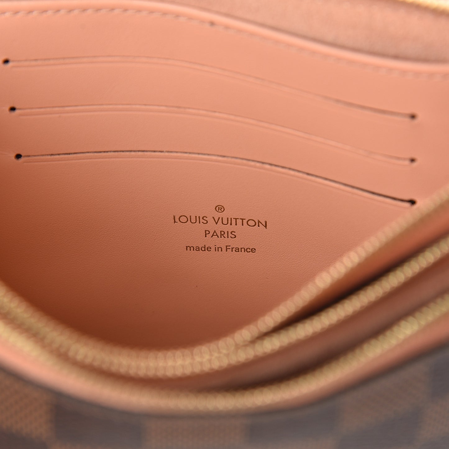 Damier Ebene Double Zip Pochette
