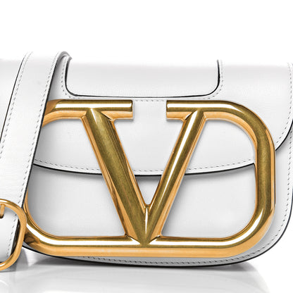 Valentino Garavani Calfskin Small Supervee Crossbody Bag Optic White 8 of 8