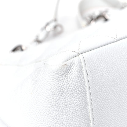 Chanel Caviar Quilted Grand Shopping Tote GST White 11 of 15