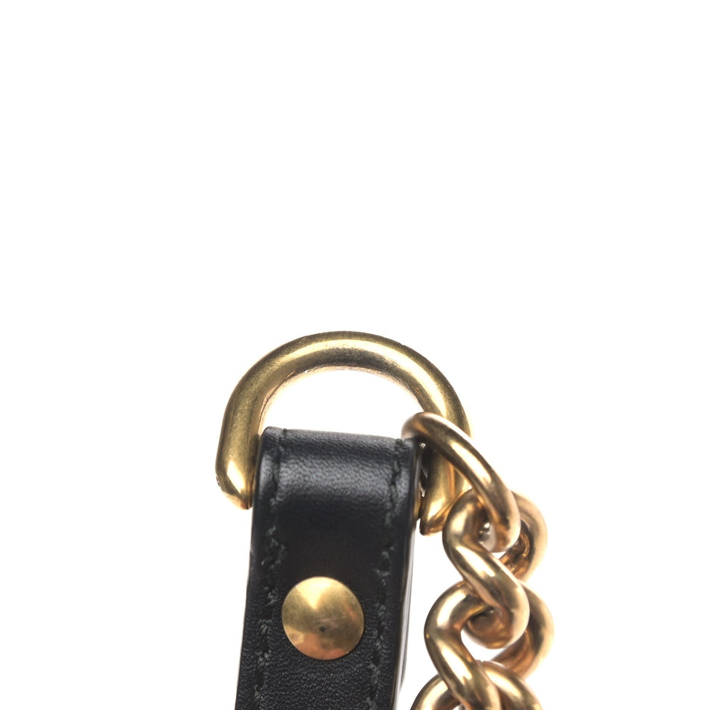Calfskin Matelasse Medium GG Marmont Shoulder Bag Black