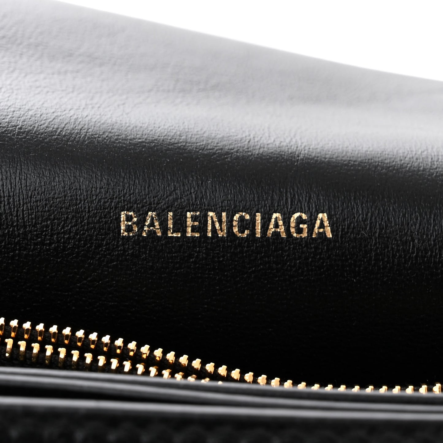 Crushed Calfskin Medium Crush Chain Bag Black