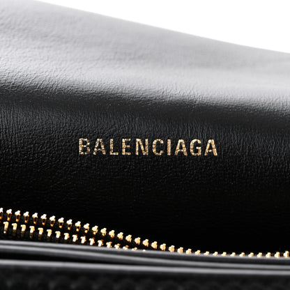 Balenciaga Crushed Calfskin Medium Crush Chain Bag Black 6 of 10