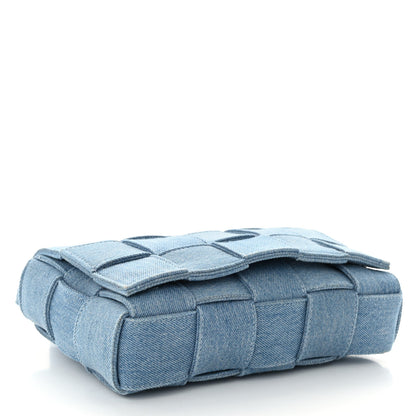 Bottega Veneta Denim Maxi Intrecciato Cassette Crossbody Bag Washed Indigo 4 of 9