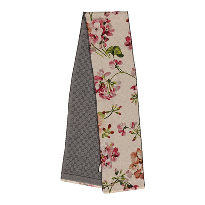 Gucci Wool GG Monogram Miniorophin Scarf Beige 2 of 3